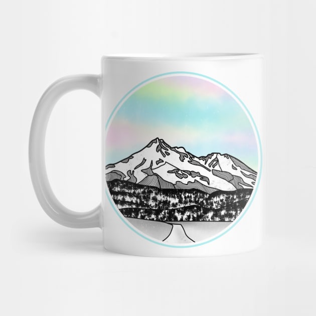 Mount Shasta Geometric by mailboxdisco